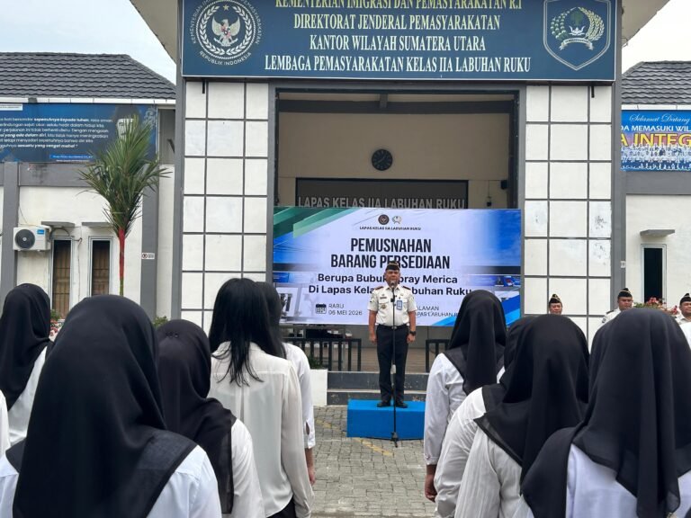 Lapas Labuhan Ruku Tegaskan Komitmen Pengamanan Bersih, Spray Bubuk Merica Resmi Dihapus