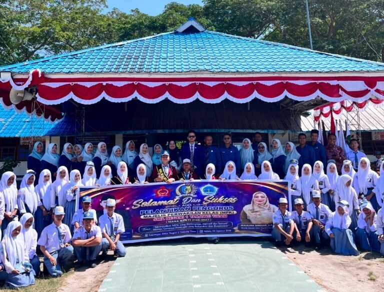 Cetak Pemimpin Muda, Muhammad Ridwan Pimpin Pelantikan MPK SMAN 1 Tanjung Tiram