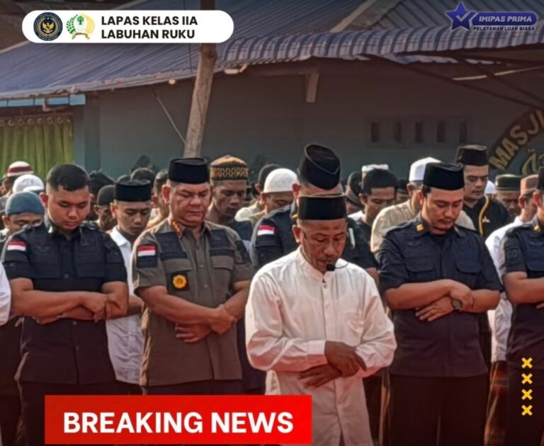 Hadapi Dampak Kekeringan, Lapas Labuhan Ruku Gelar Gerakan Nasional Sholat Istisqa