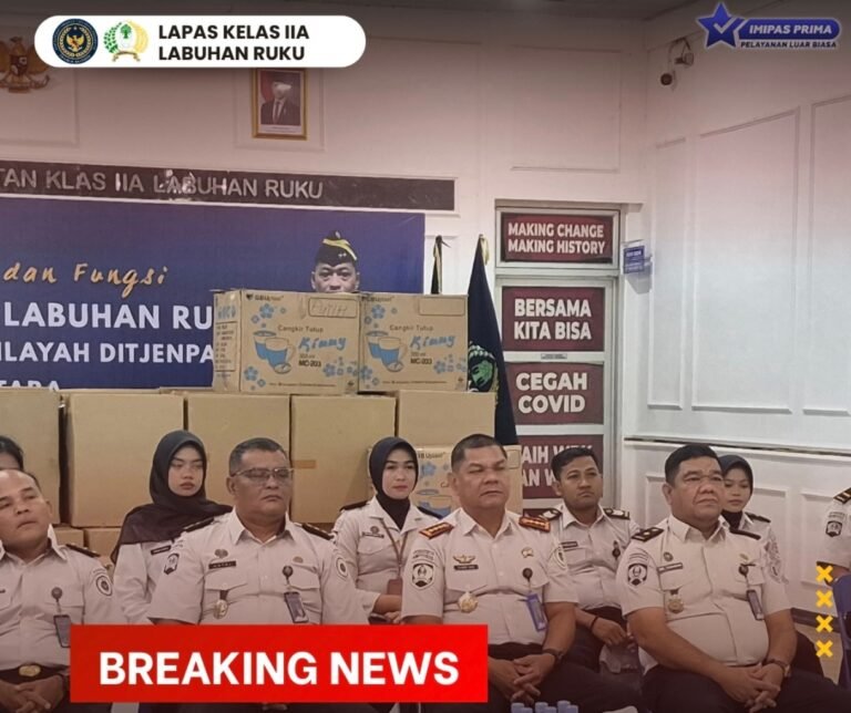 Dari Aula Lapas Labuhan Ruku, Jajaran Mantapkan Komitmen Perkuat Integritas dan Pengawasan Internal