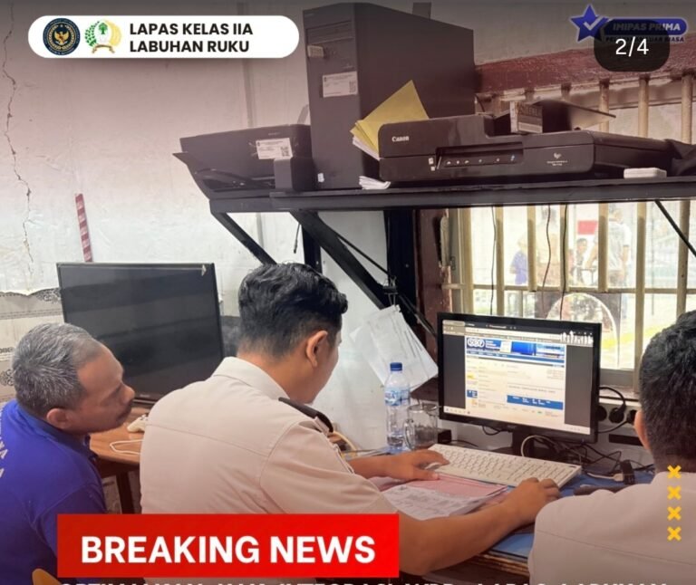 Transparan dan Akuntabel, Lapas Labuhan Ruku Kawal Pengusulan Hak Integrasi Warga Binaan