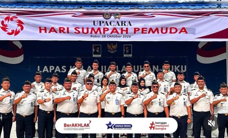 Lapas Labuhan Ruku Peringati Hari Sumpah Pemuda ke-98, Kobarkan Semangat Persatuan